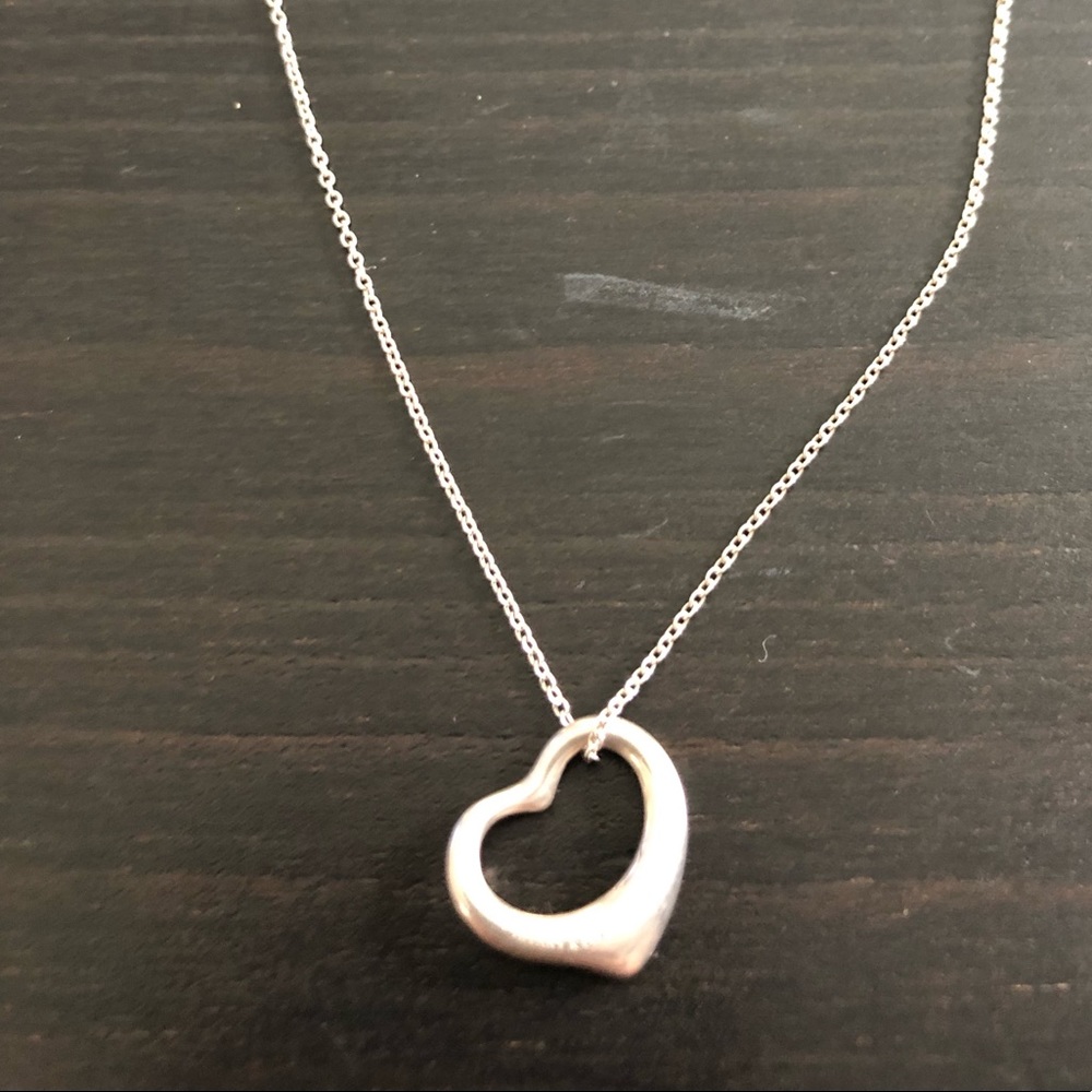 Tiffany & Co. Elsa Peretti Floating Heart Necklace